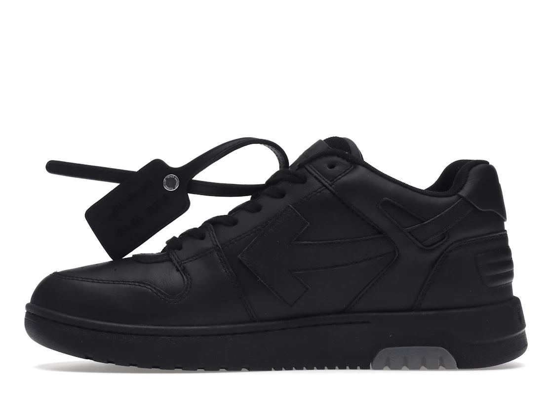 OFF-WHITE Out Of Office OOO "For Walking" Low Tops Black White