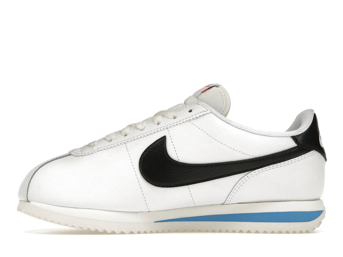 Nike Cortez Weiß Schwarz Hellblau (Damen)