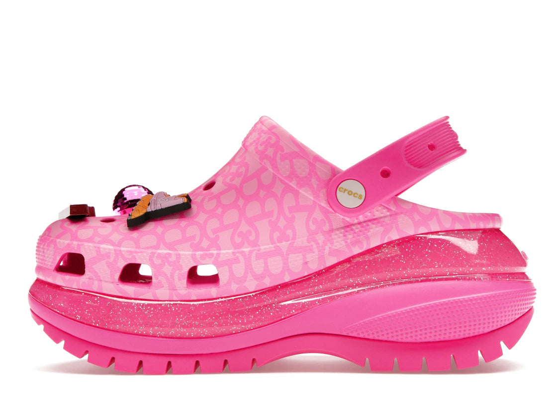 Crocs Classic Mega Crush Clog Barbie The Movie Electric Pink