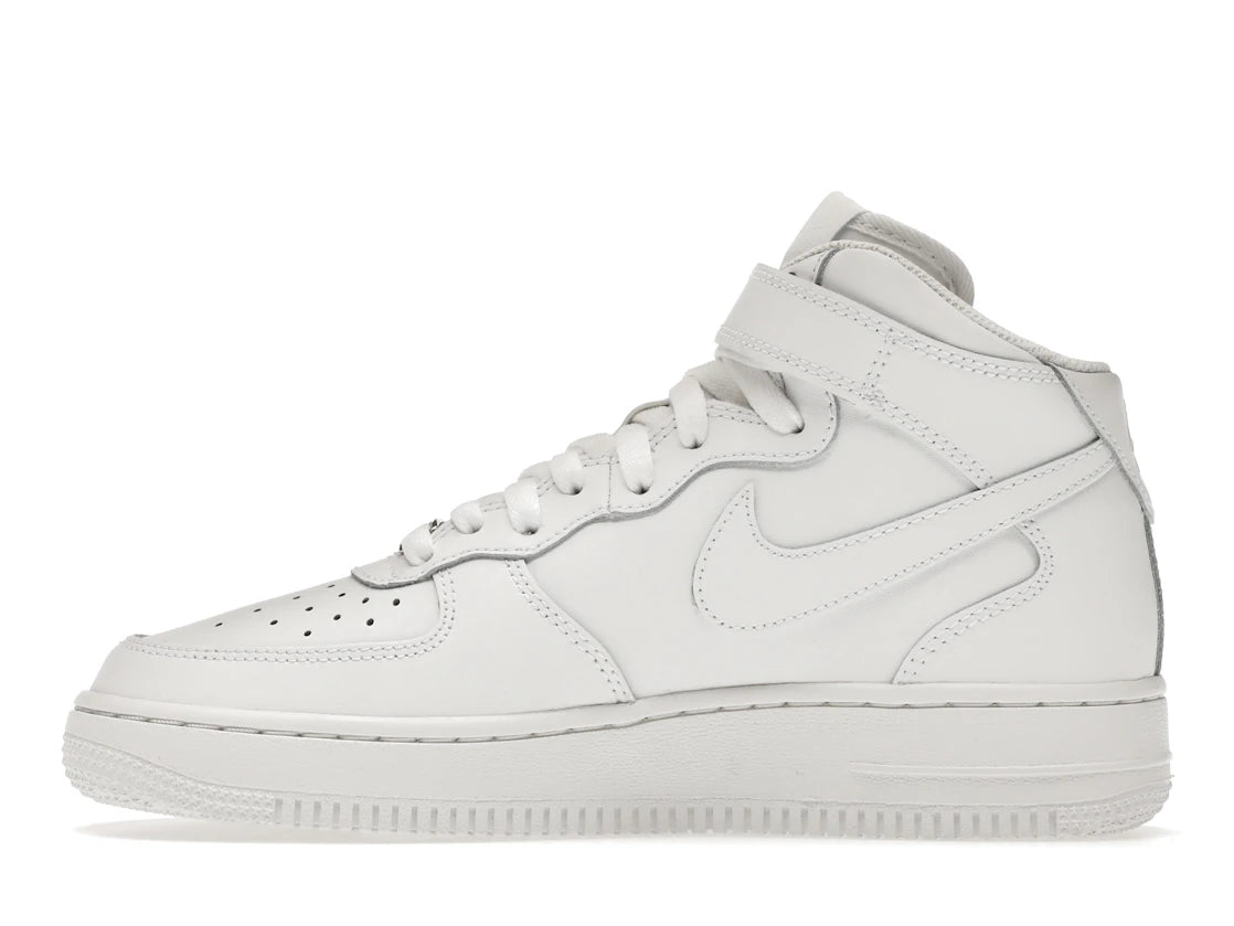 Nike Air Force 1 Mid LE Triple White (GS)