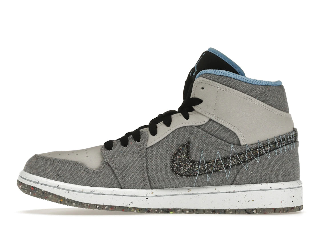 Jordan 1 Mid Crater Grey University Blue