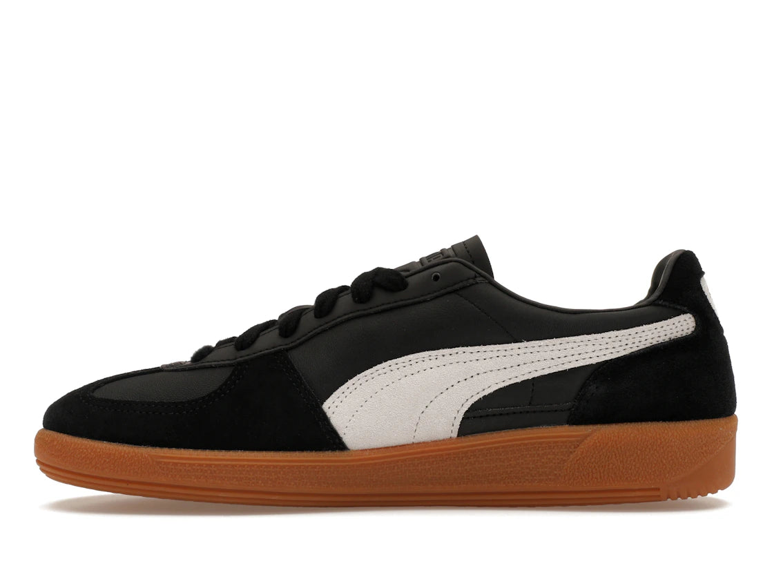 Puma Palermo Leder Schwarz Federgrau Gummi