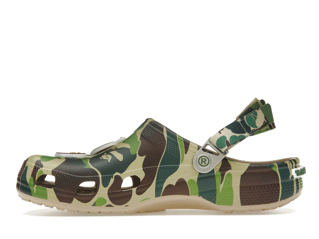Crocs Classic Clog A Bathing Ape ABC Camo Grün