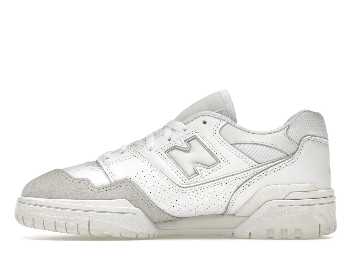New Balance 550 Weiß Grau Zehenkappe