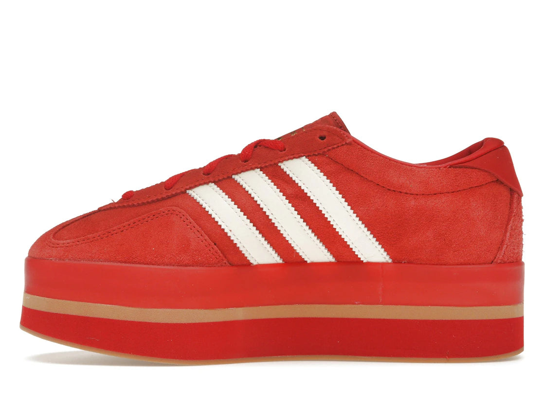 adidas Gazelle Stack Rot Creme Weiß (Damen)