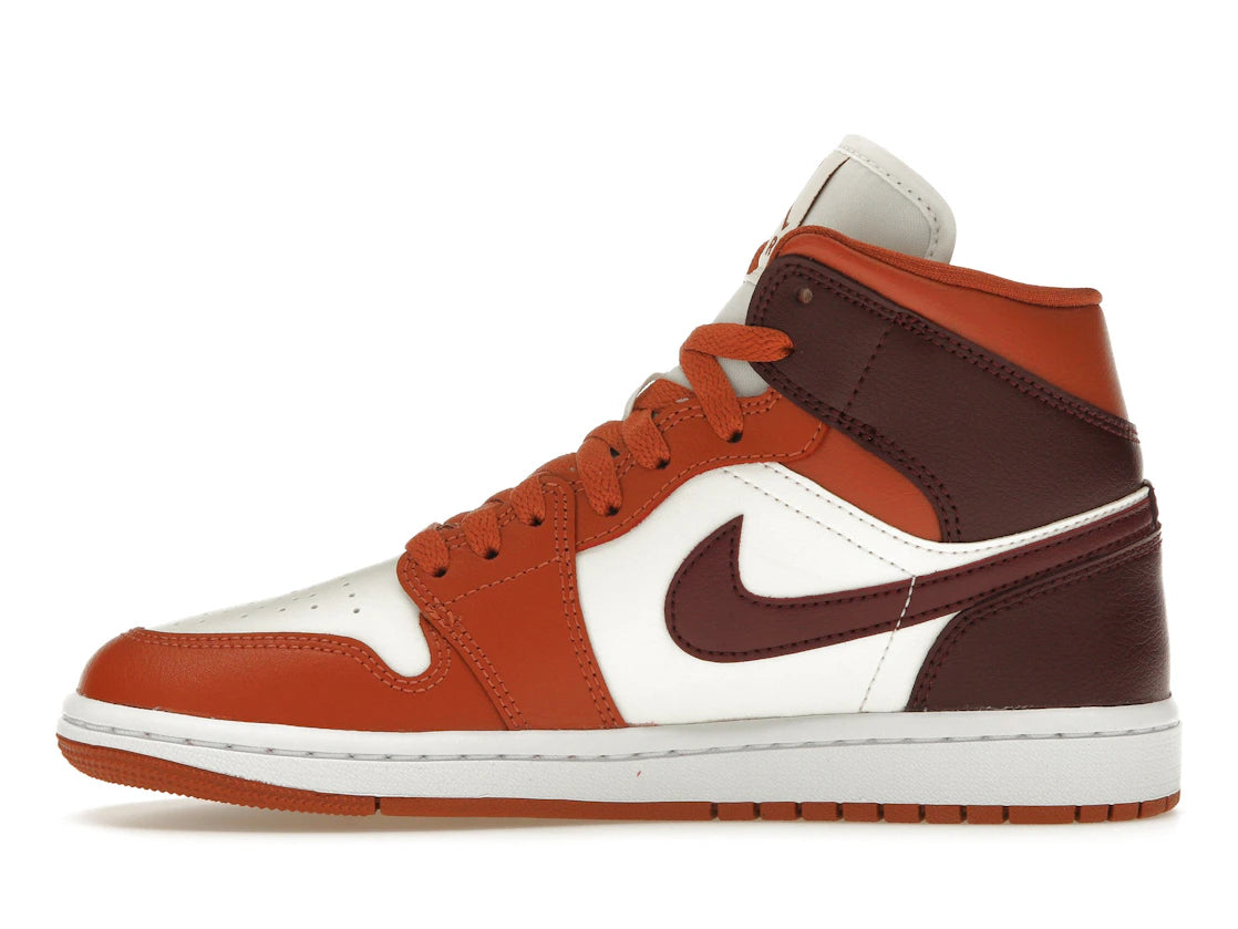 Jordan 1 Mid Dusty Peach Night Maroon (Damen)