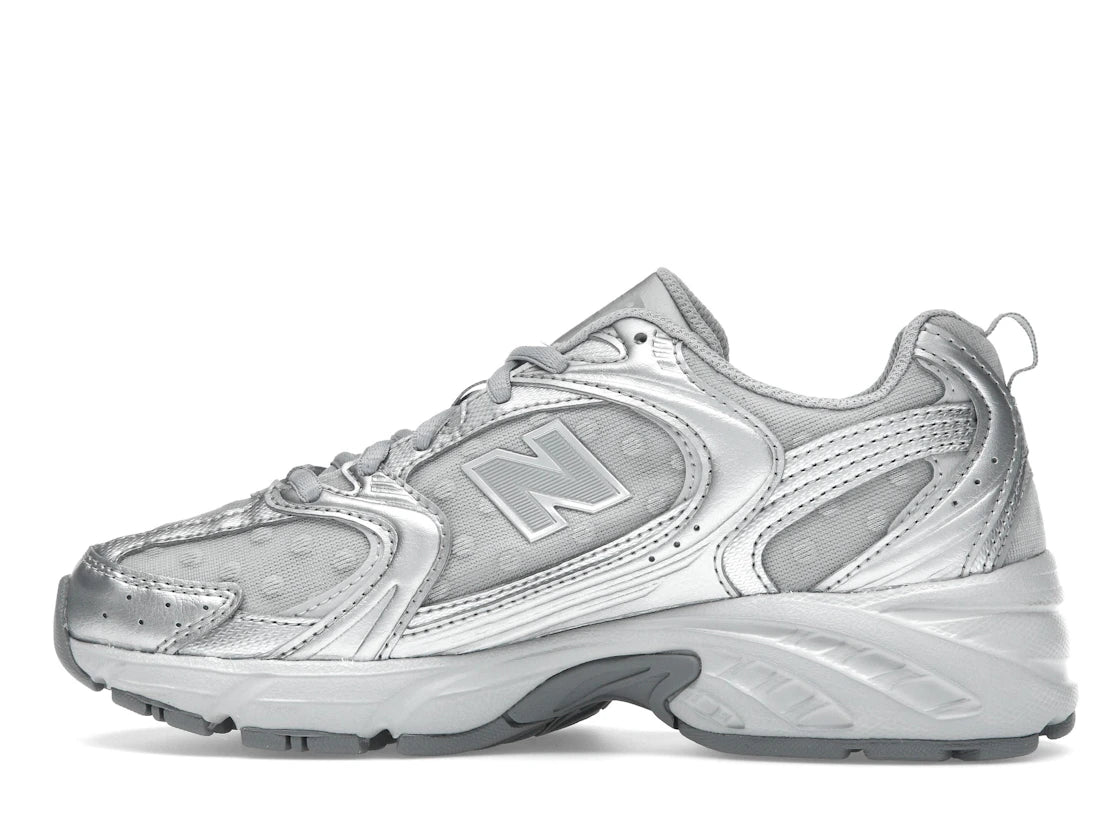 New Balance 530 Silver Metallic Raincloud Polka Dots