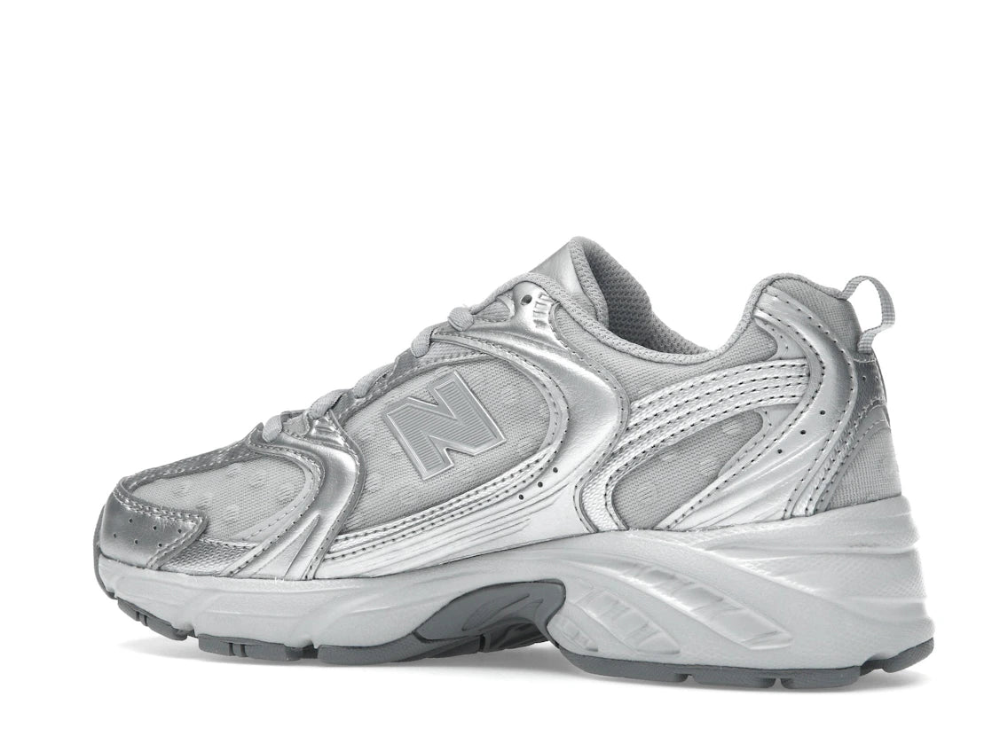 New Balance 530 Silver Metallic Raincloud Polka Dots