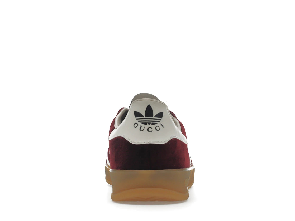 adidas x Gucci Gazelle Burgunderfarbener Samt