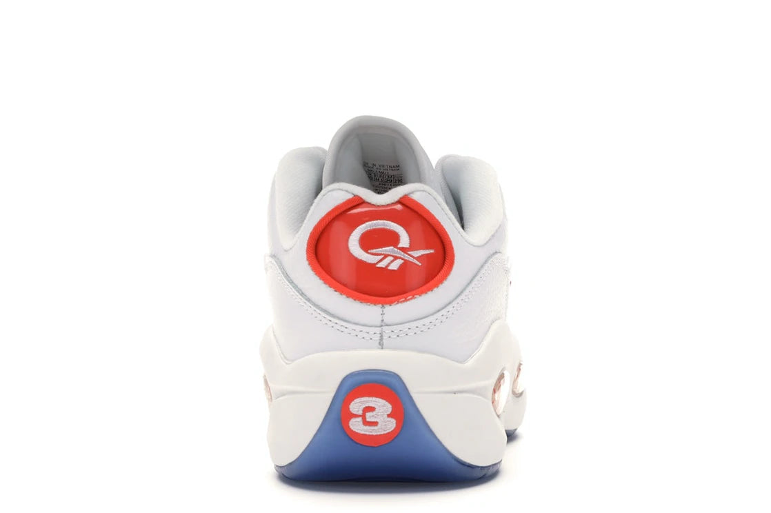 Reebok Question Low Patent Toe Orange