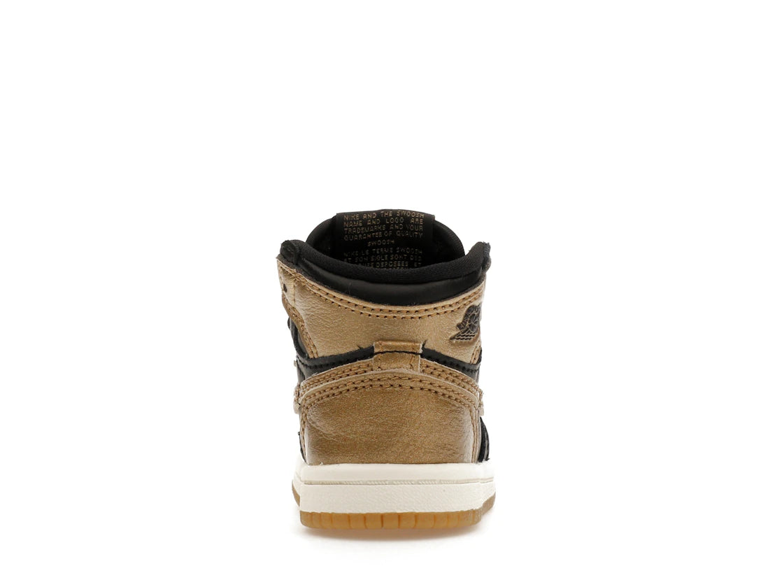 Jordan 1 Retro High OG Schwarz Metallic Gold (TD)
