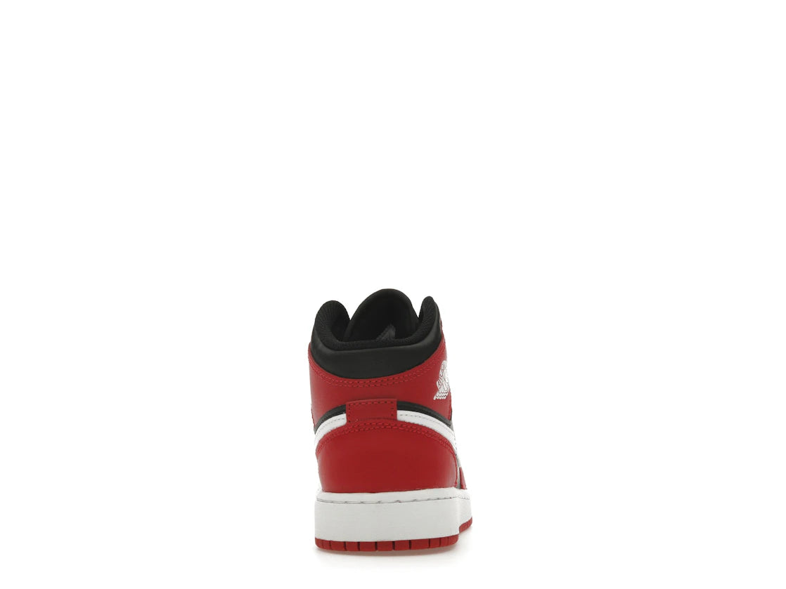 Jordan 1 Mid Gym Rot Schwarz Weiß (GS)