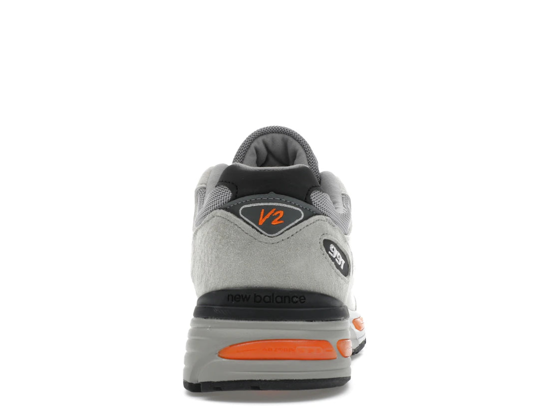 New Balance 991v2 MiUK Pelican Grey Orange