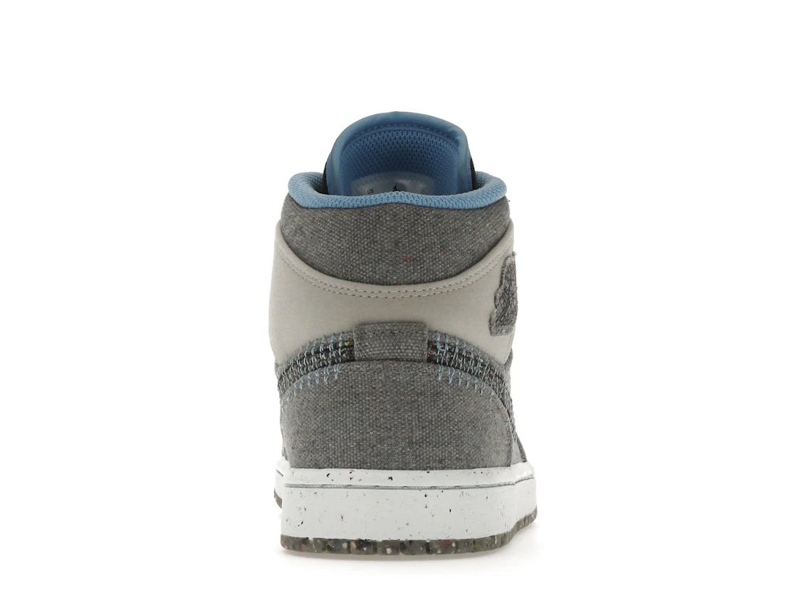 Jordan 1 Mid Crater Grey University Blue