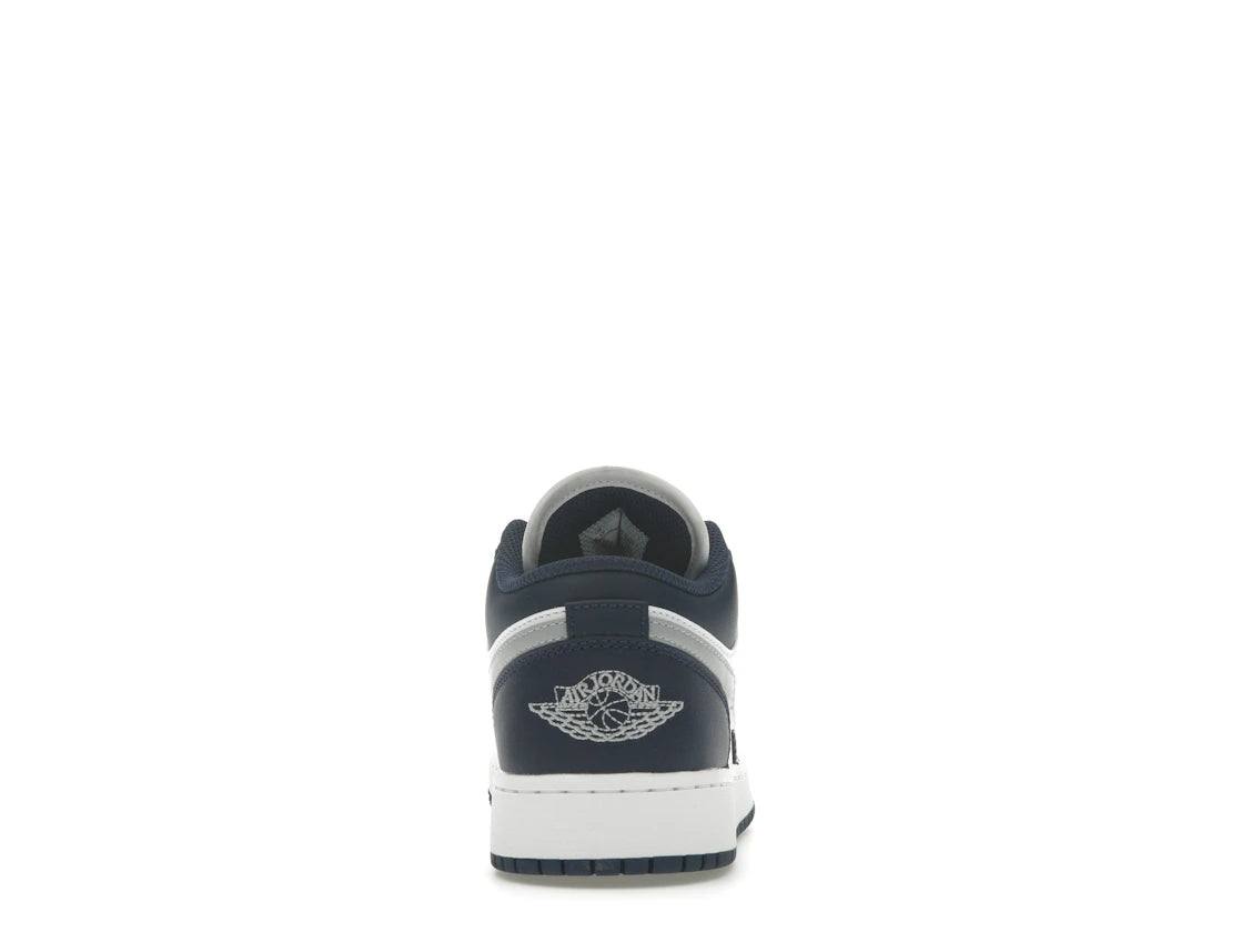 Jordan 1 Low Midnight Navy Wolf Gray (GS)