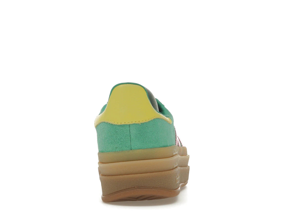 adidas Gazelle Bold Court Grün Lucid Pink (Damen)