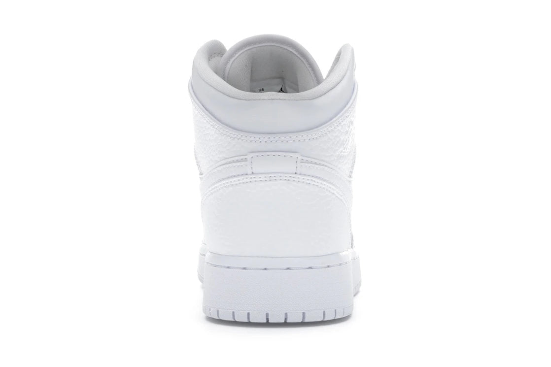 Jordan 1 Mid Triple White (GS)