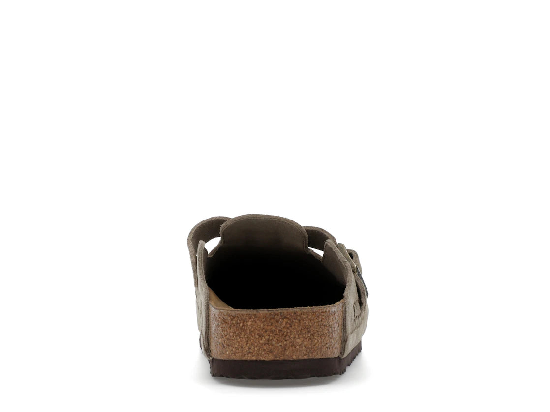 Birkenstock Boston Geflochtenes Wildleder Kith Taupe