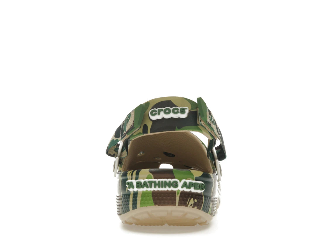 Crocs Classic Clog A Bathing Ape ABC Camo Grün