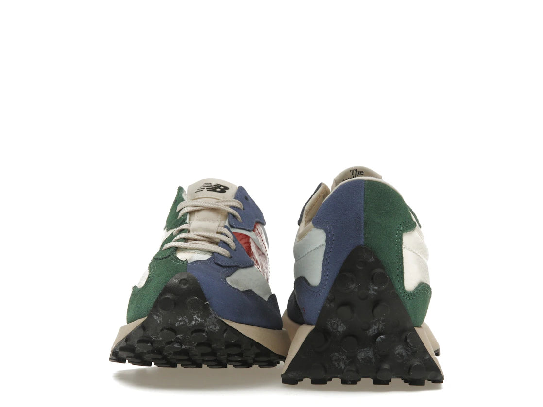 New Balance 327 Forest Green Serene Blue Vintage Worn