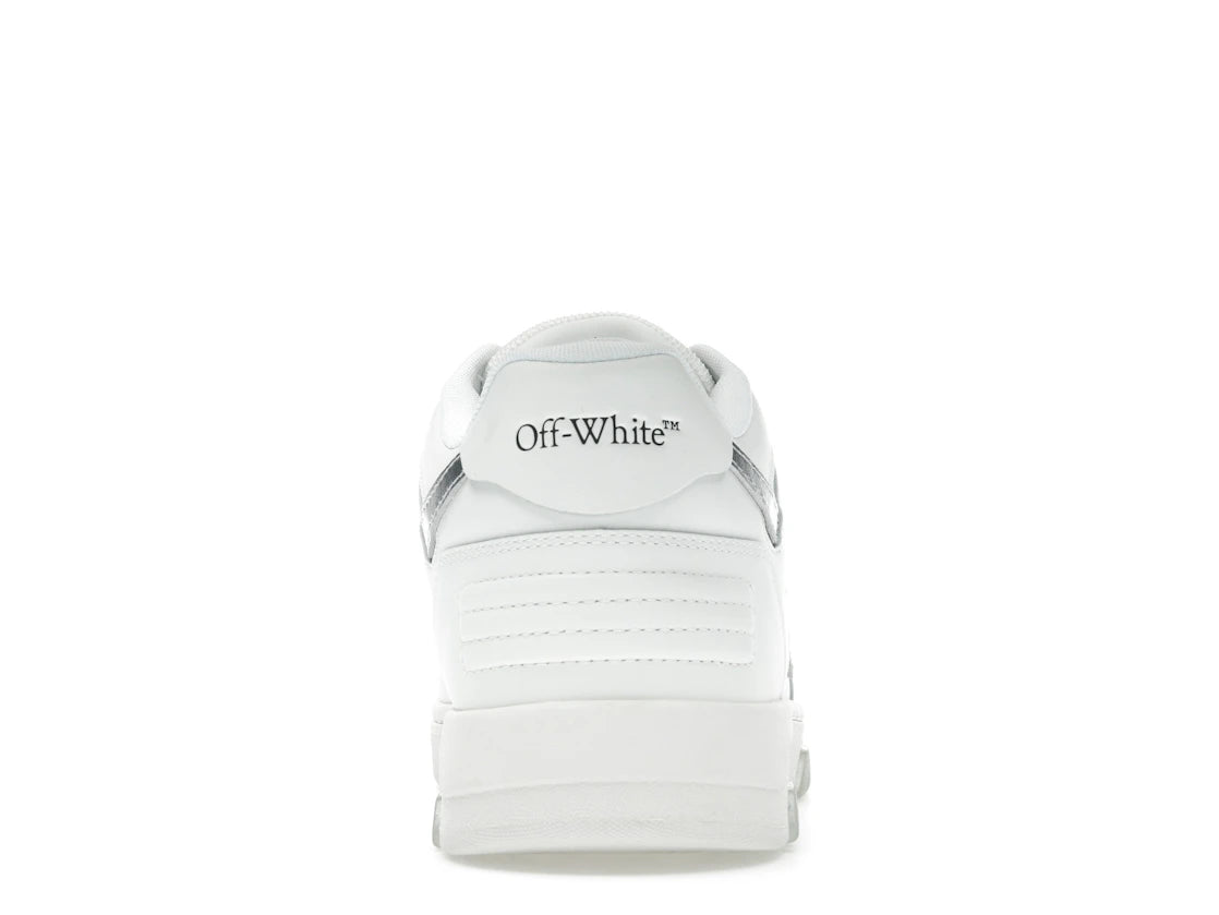 OFF-WHITE Out Of Office OOO Low Tops White Silver