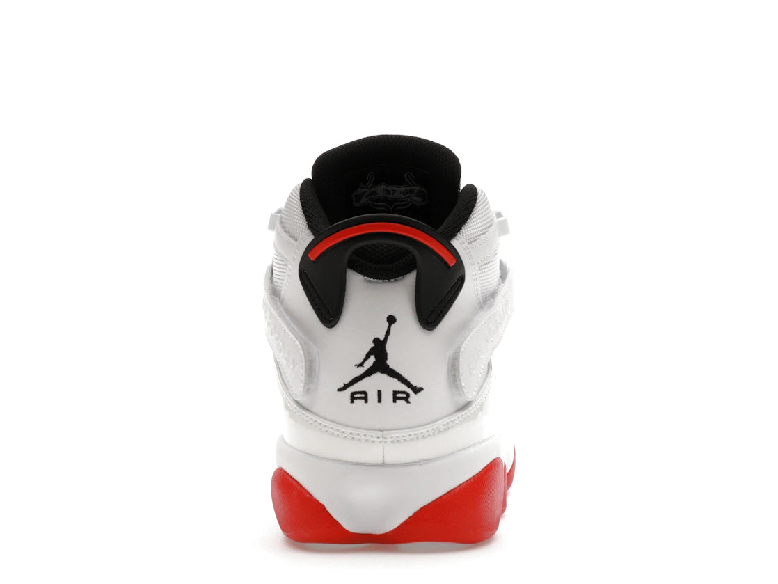 Jordan 6 Rings White University Red Black