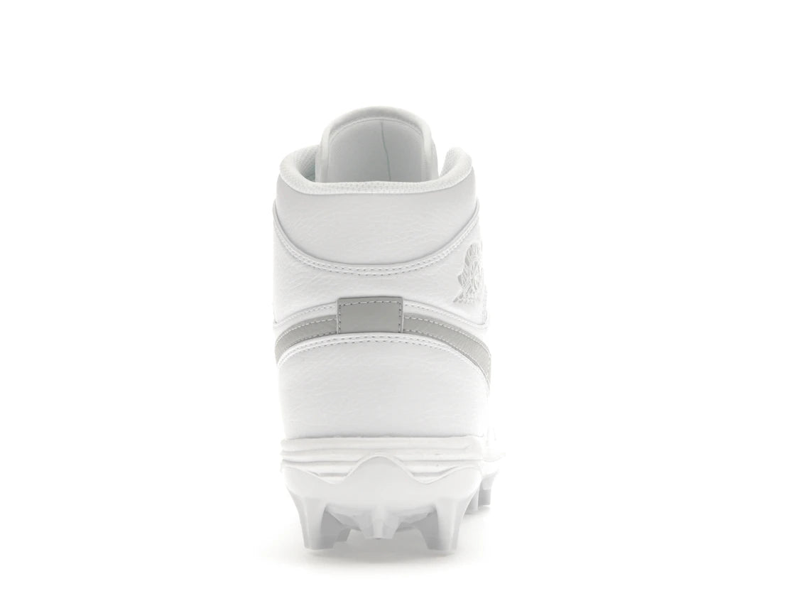 Jordan 1 Mid TD Cleat White Grey Fog