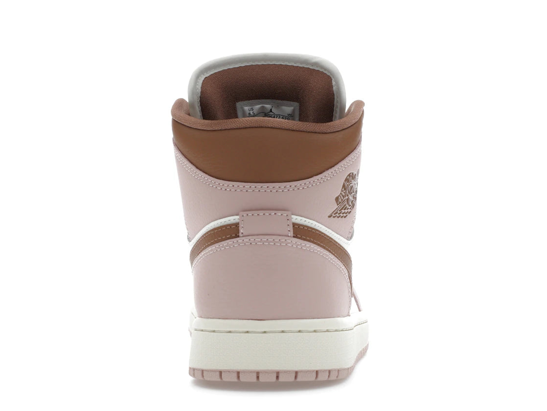 Jordan 1 Mid Pink Oxford Brown (Damen)