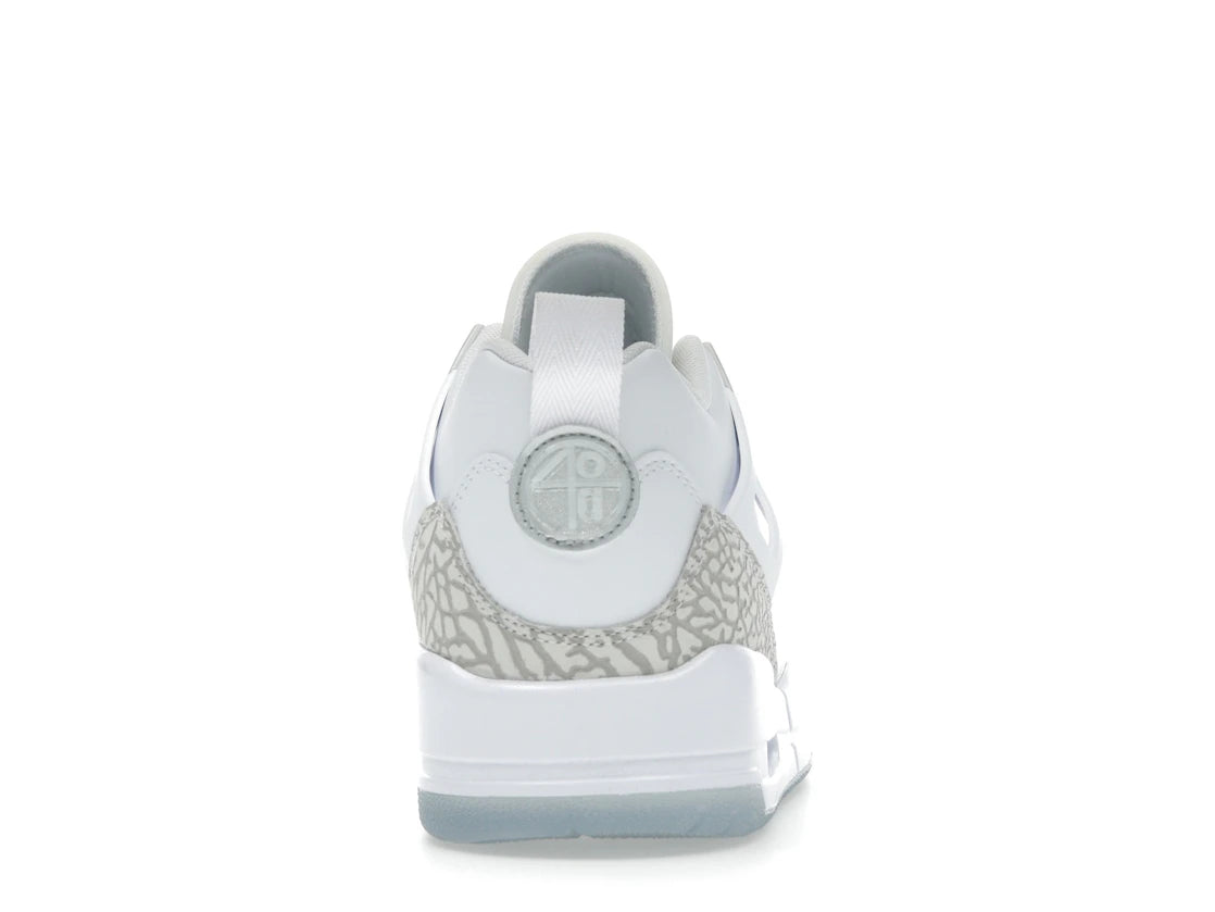 Jordan Spizike Low White Metallic Silver Barely Blue Neutral Grey