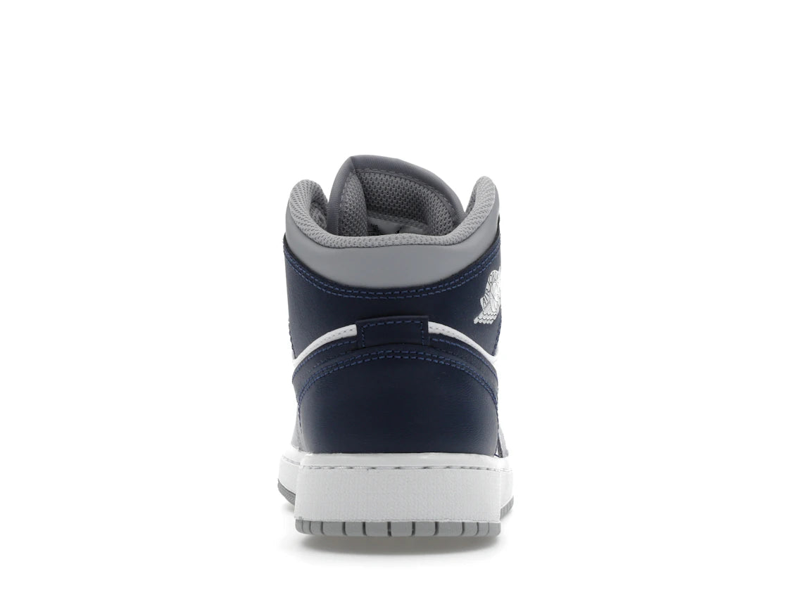 Jordan 1 Mid Wolf Gray Midnight Navy (GS)