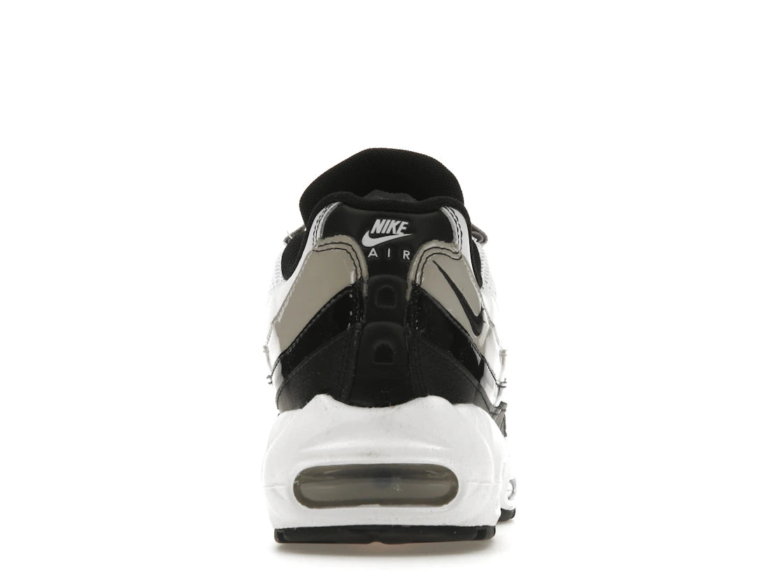 Nike Air Max 95 Weiß Hell Eisenerz Schwarz Lackleder (Damen)