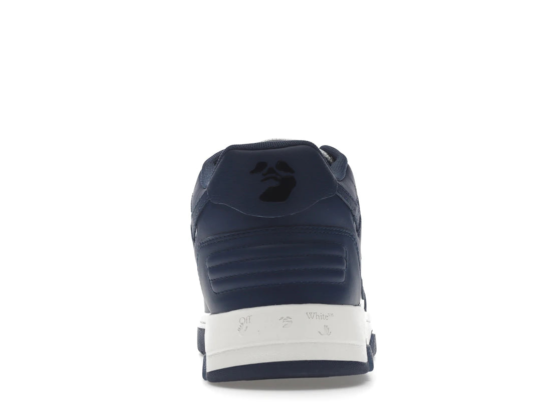 OFF-WHITE Out Of Office "OOO" Low Tops Dark Blue White