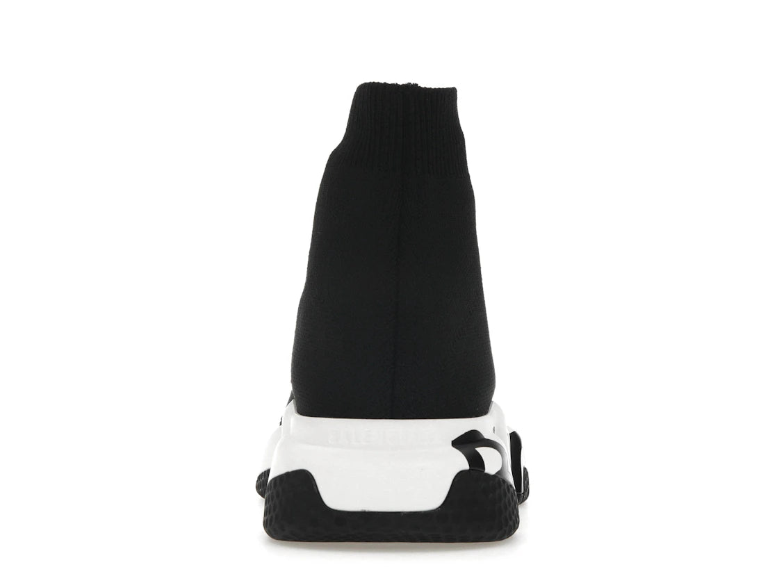 Balenciaga Speed Graffiti Trainers White Black Logo (Women's)