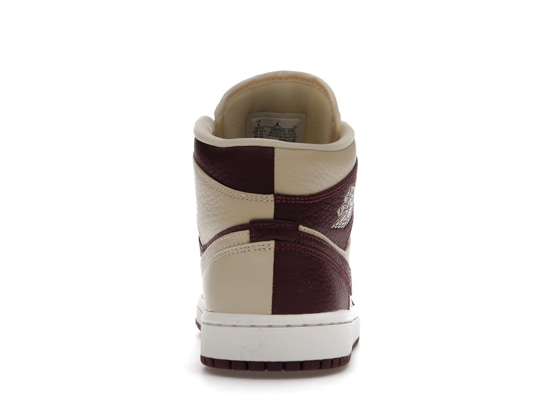 Jordan 1 Mid SE Split Beach Cherrywood Red (Women's)
