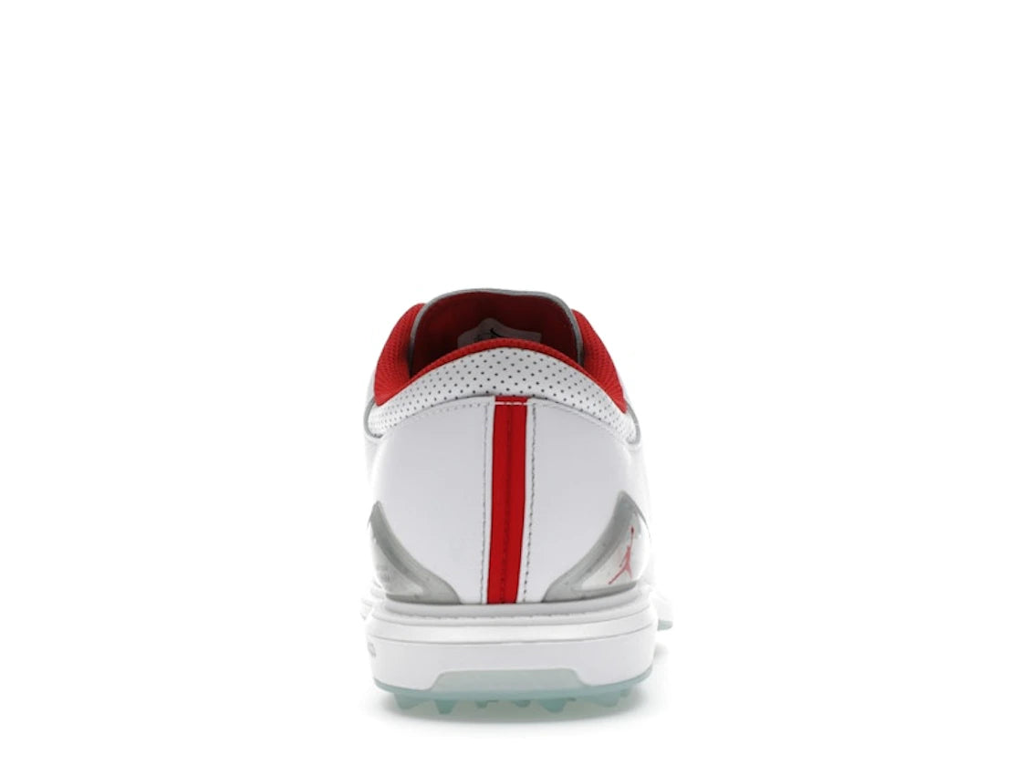 Jordan ADG 5 White Metallic Silver Blue Tint Fire Red (Wide)