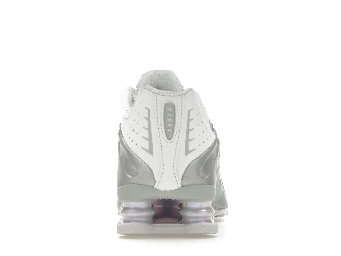 Nike Shox R4 Weiß Metallic Platin Barely Grape (Damen)