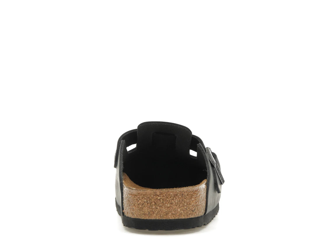 Birkenstock Boston, geöltes Leder, Schwarz