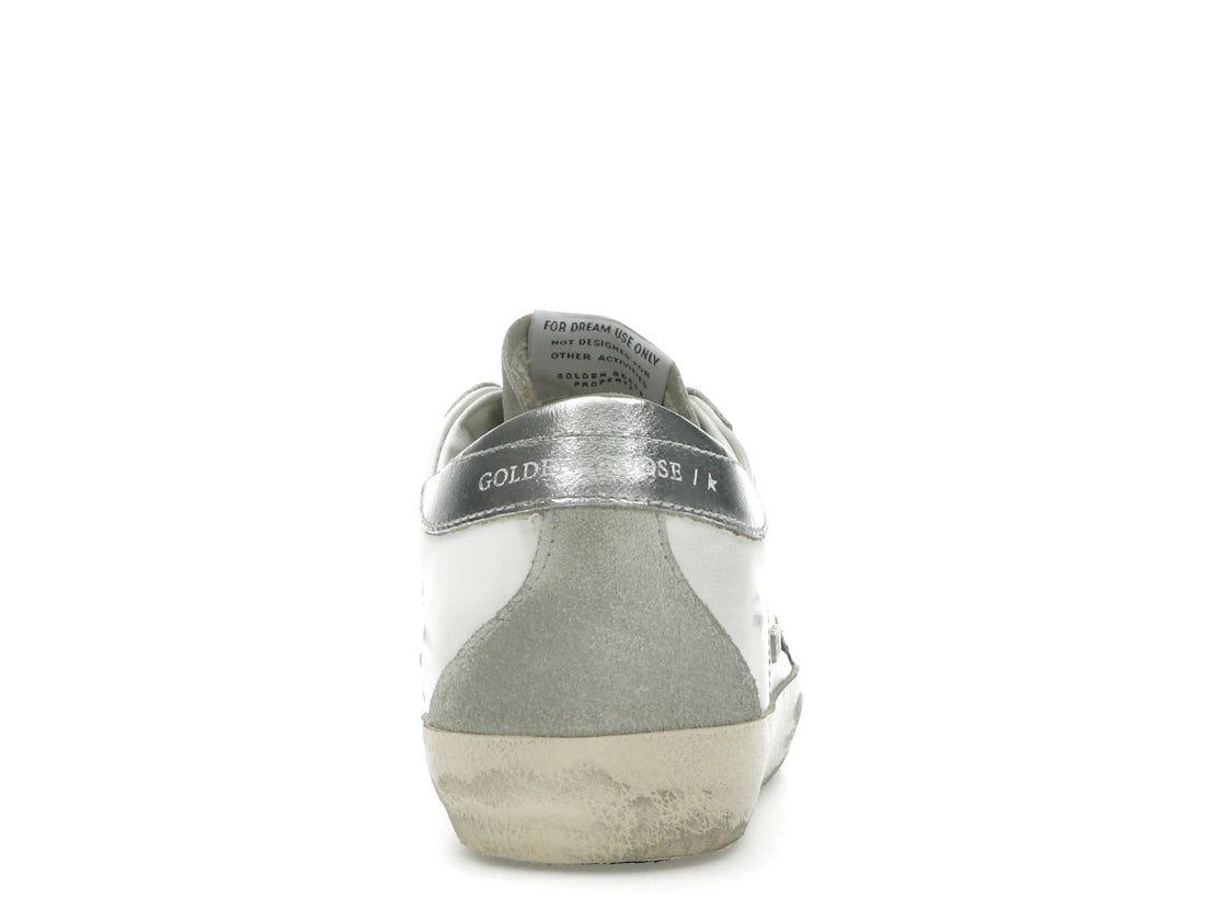 Golden Goose Super-Star Weiß Eisgrau Goldglitzer (Damen)