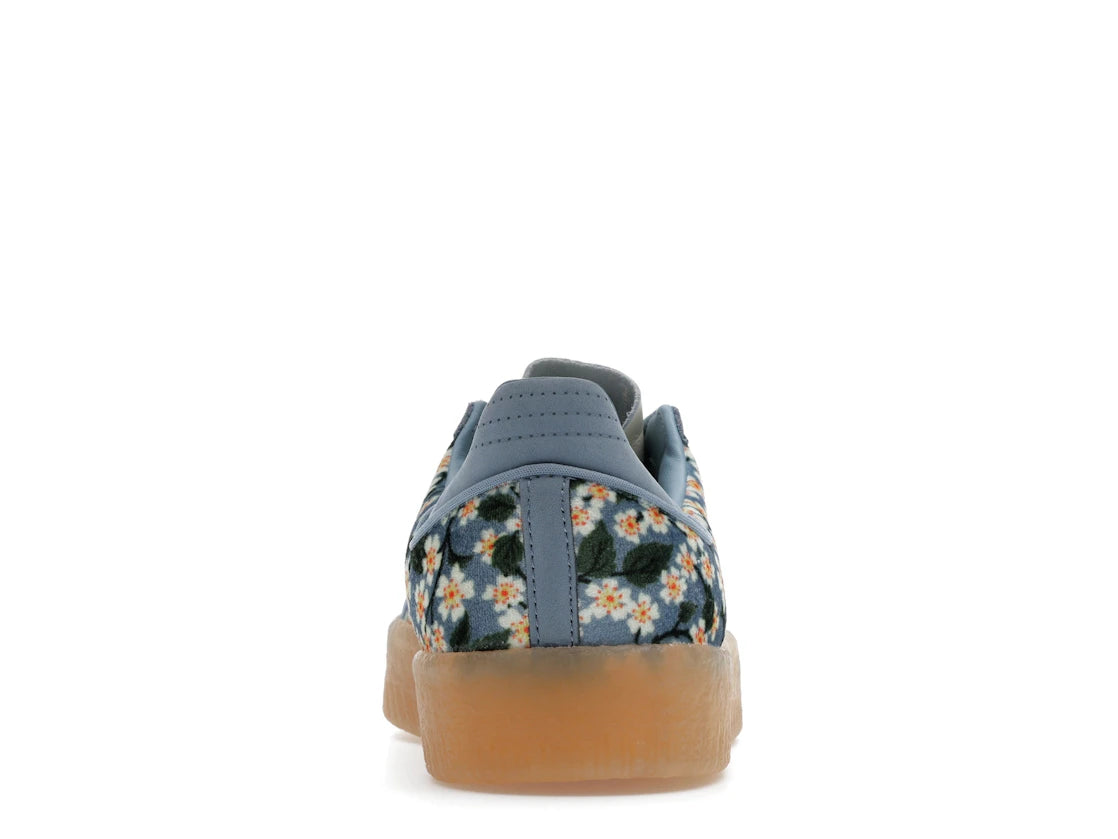 adidas Sambae Liberty London Blumenstickerei Blau Creme Weiß (Damen)