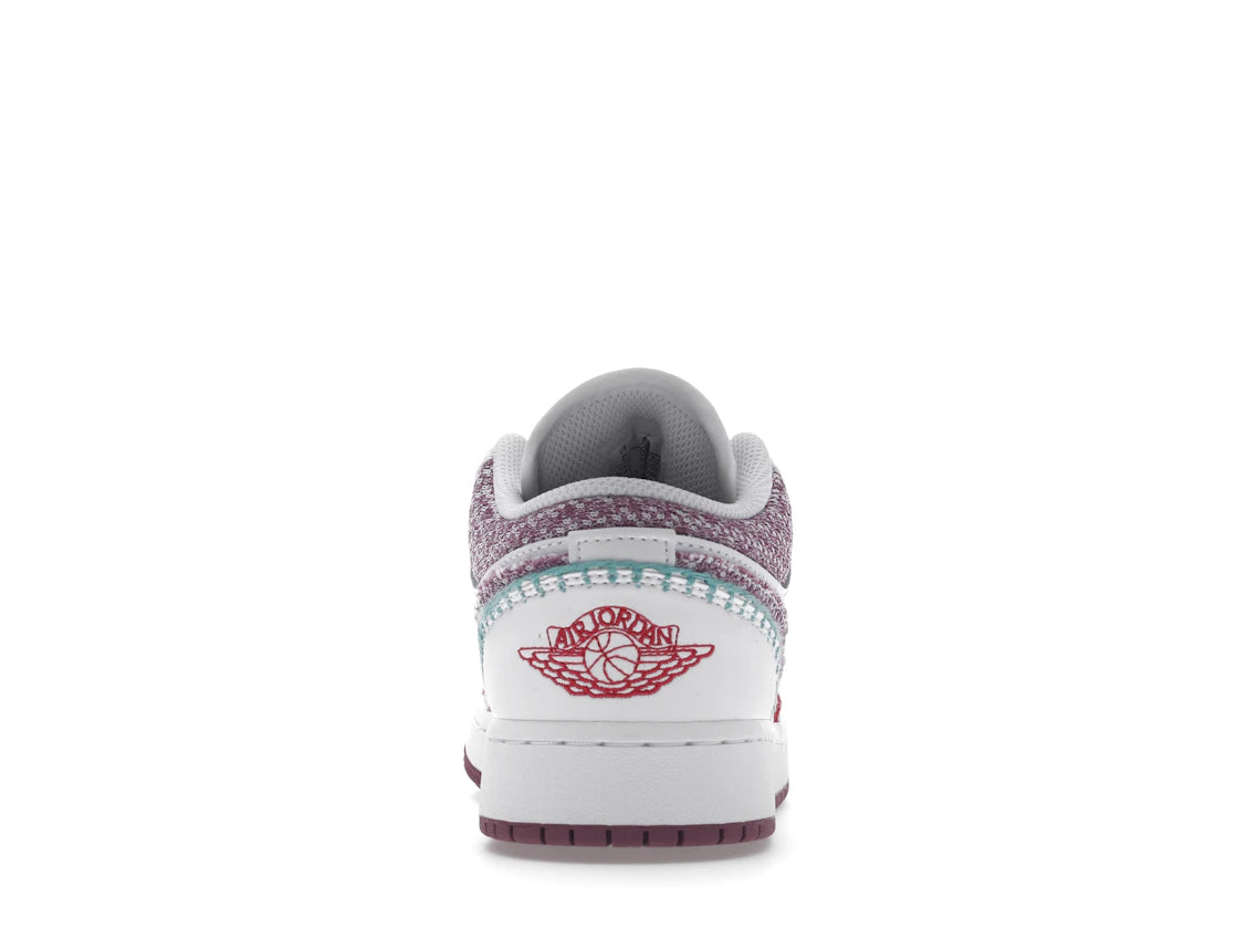 Jordan 1 Low White Light Bordeaux (GS)