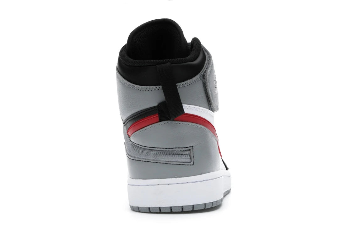Jordan 1 High FlyEase Black Particle Grey Gym Red