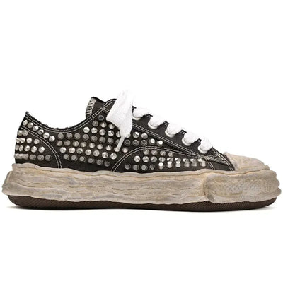 Maison Mihara Yasuhiro Peterson 23 OG Sole Studded Canvas Low Black