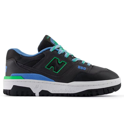 New Balance 550 Black Cement Green Apple Blue (GS)