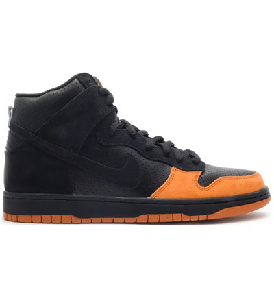 Nike SB Dunk High Black Solar Orange