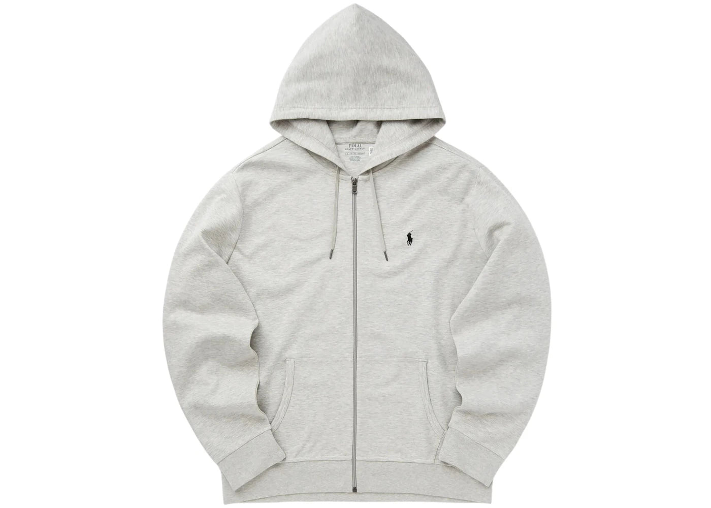 Polo Ralph Lauren Double Knit Zip-Up Hoodie Light Sport Heather/Navy
