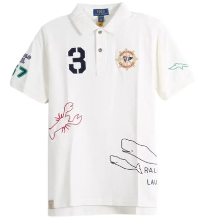 Polo Ralph Lauren Short Sleeve Basic Mesh Whale Polo Deckwash White