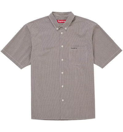 Supreme Gingham S/S Shirt (SS26) Brown
