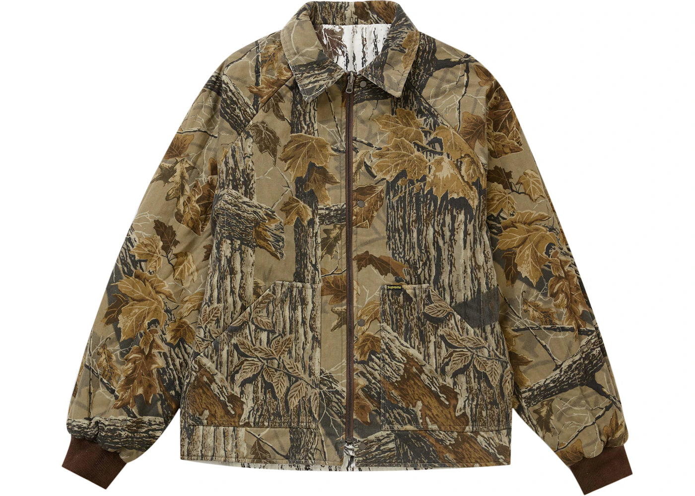 Supreme RealTree Wende-Stepparbeitsjacke Schneetarnmuster
