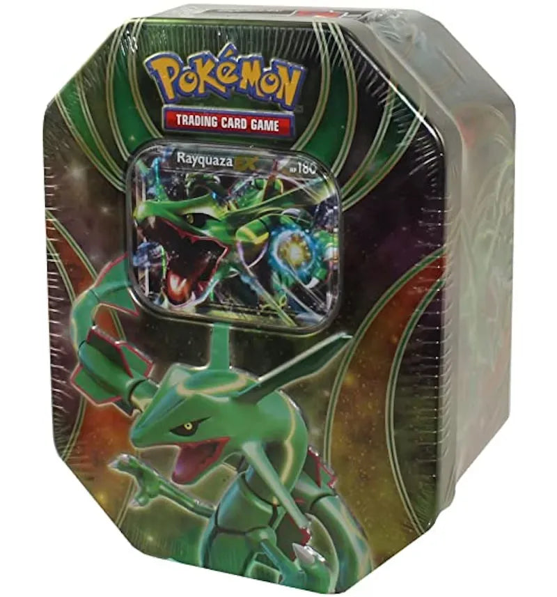 2015 Pokemon TCG Powers Beyond Tin Rayquaza EX - vue 360