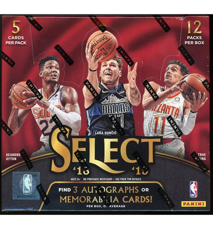 2018-19 Panini Select Basketball Hobby Box - authentic Panini product